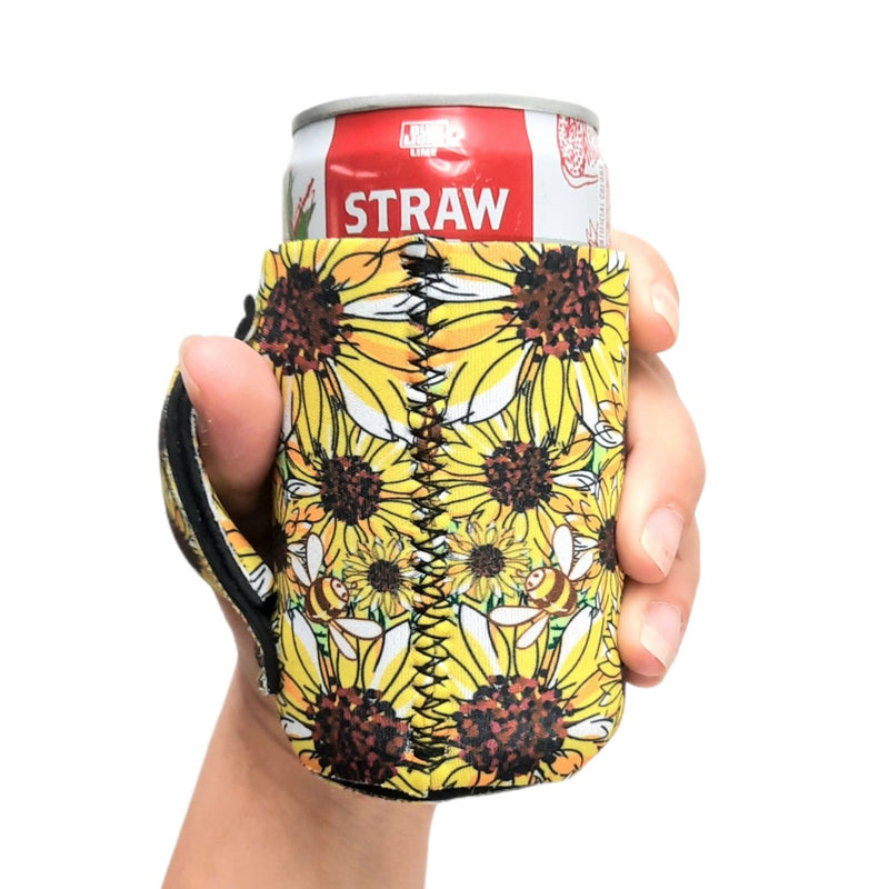 Sunflowers & Bees 🐝 8oz Mini Can Pocket Handler™ - Drink Handlers