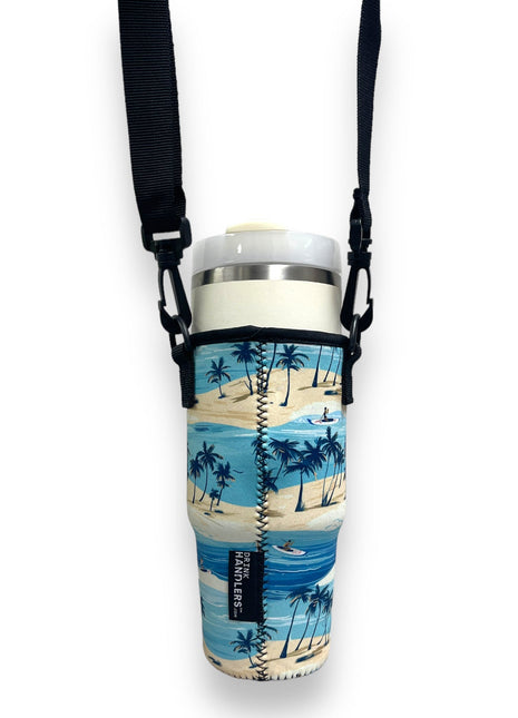 Surf 25-35oz Tumbler With Handle Sleeve - Drink Handlers