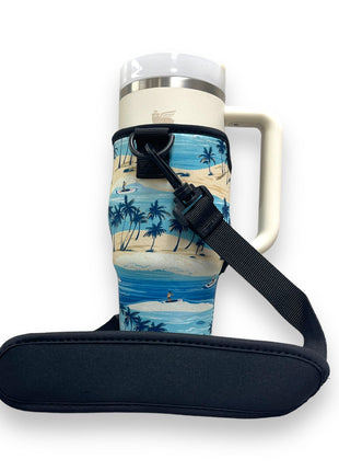 Surf 25-35oz Tumbler With Handle Sleeve - Drink Handlers
