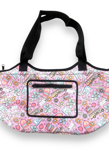 Teacher Back To School Neoprene Tote - Drink Handlers