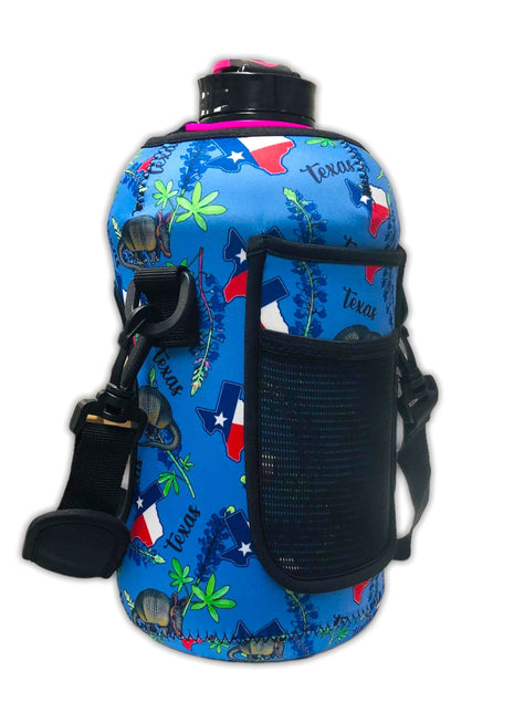 Texas Blue Bonnets 1/2 Gallon Jug Carrying Handler™ - Drink Handlers