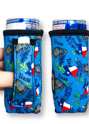 Texas Blue Bonnets 8-10oz Slim Can Handler™ - Drink Handlers