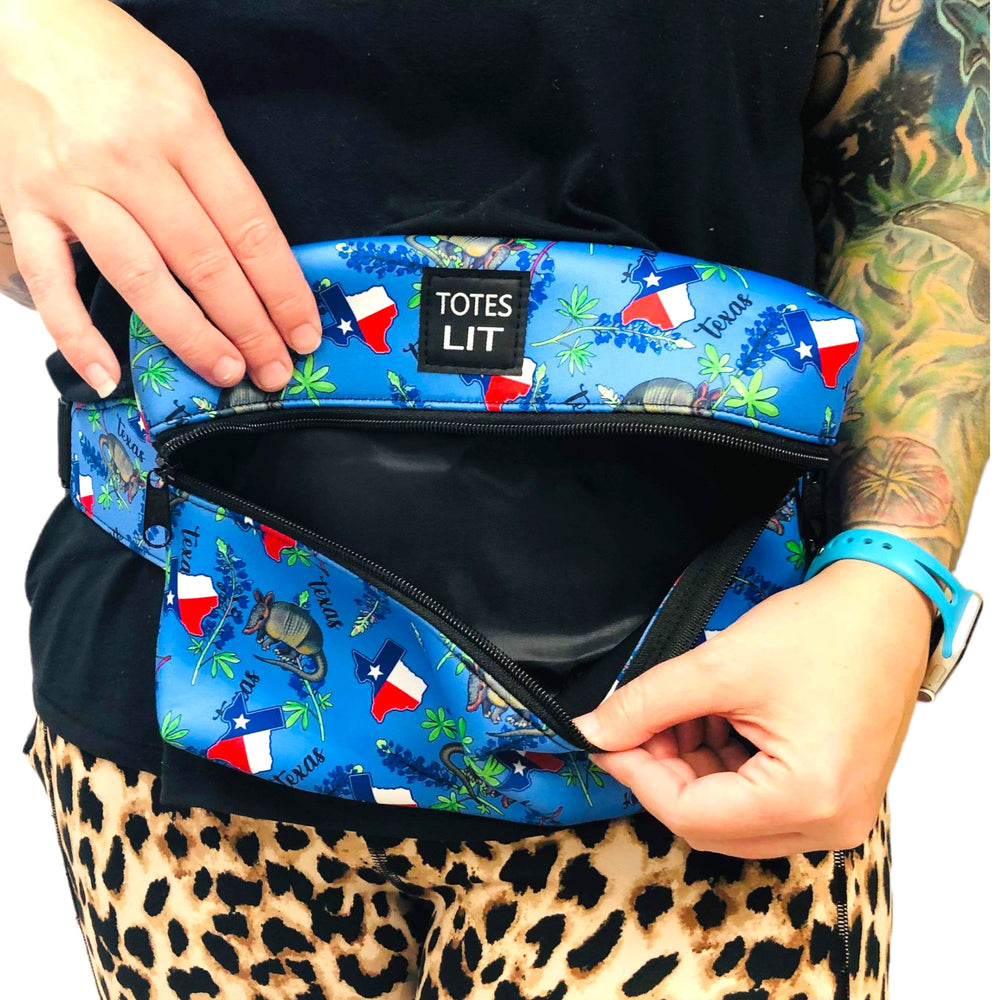 Texas Blue Bonnets Fanny Packin' Tote - Drink Handlers