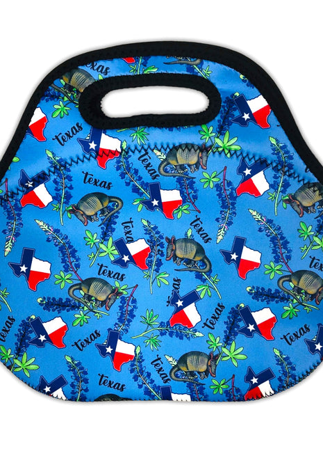 Texas Blue Bonnets Lunch Bag Tote - Drink Handlers