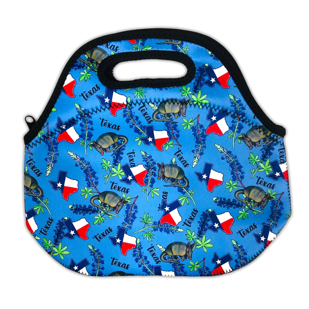 Texas Blue Bonnets Lunch Bag Tote - Drink Handlers