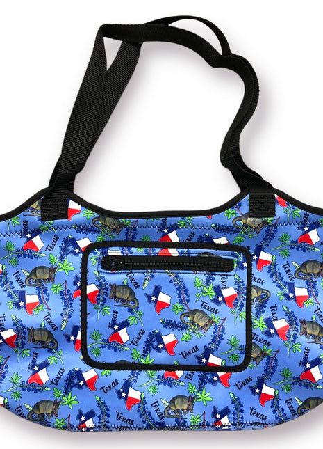 Texas Blue Bonnets Neoprene Tote - Drink Handlers