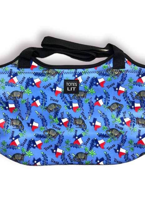 Texas Blue Bonnets Neoprene Tote - Drink Handlers