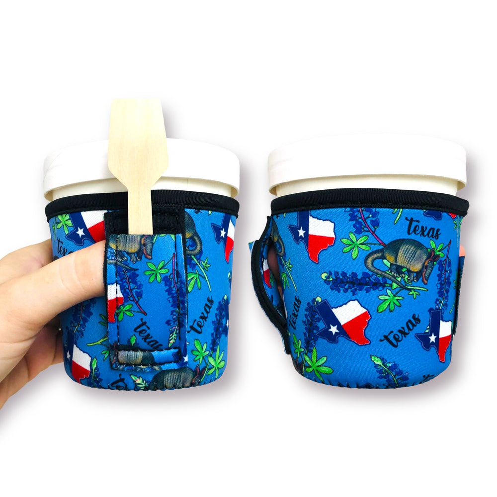Texas Blue Bonnets Pint Size Ice Cream Handler™ - Drink Handlers