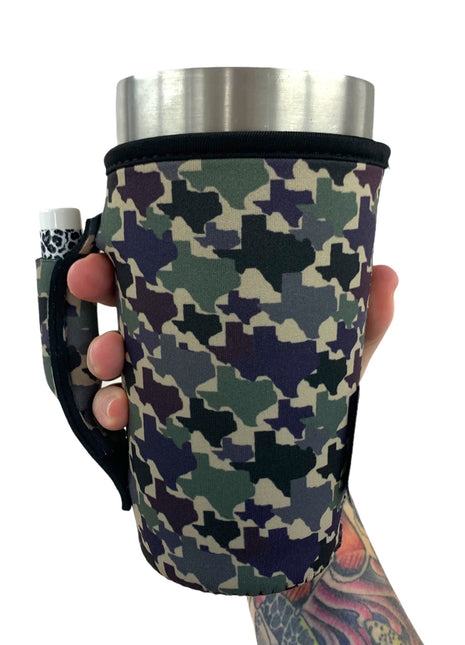 Texas Camo 20oz Large Coffee / Tea / Tumbler Handler™ - Drink Handlers