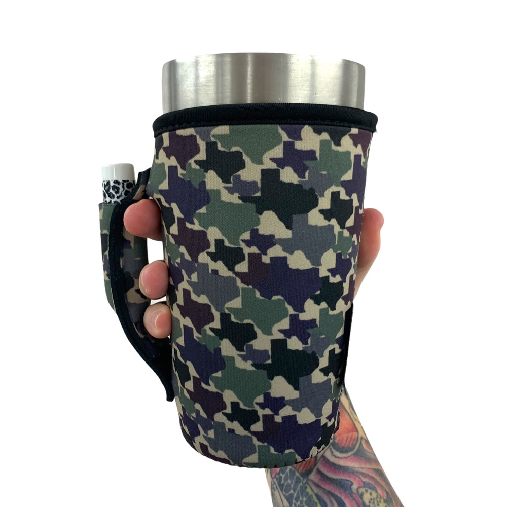 Texas Camo 20oz Large Coffee / Tea / Tumbler Handler™ - Drink Handlers