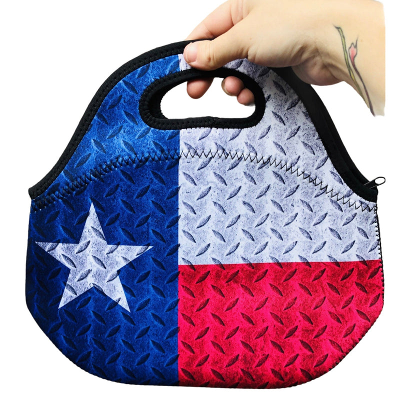 Texas Flag Lunch Bag Tote - Drink Handlers