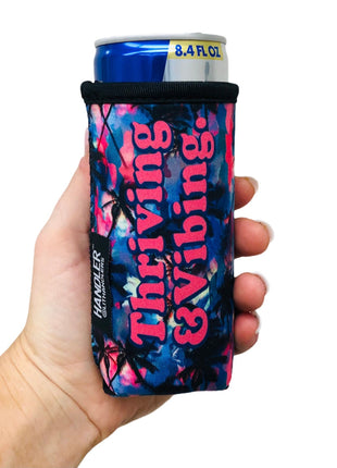 Thriving & Vibing 8-10oz Slim Can Handler™ - Drink Handlers