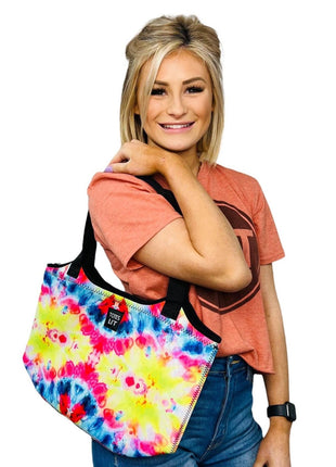 Tie Dye Neoprene Tote - Drink Handlers