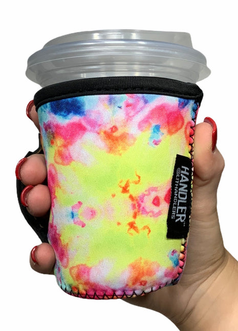 Tie Dye w/ Leopard Small & Medium Coffee Handler™ - Drink Handlers
