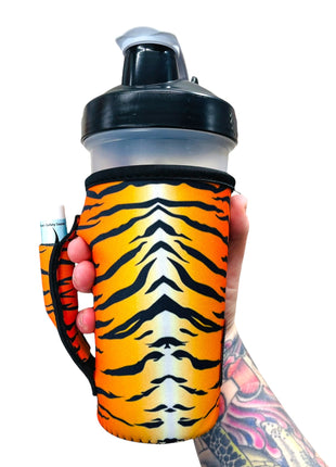 Tiger stripes 20oz Large Coffee / Tea / Tumbler Handler™ - Drink Handlers