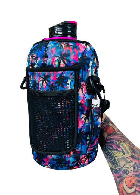 Tropical Palms 1/2 Gallon Jug Carrying Handler™ - Drink Handlers