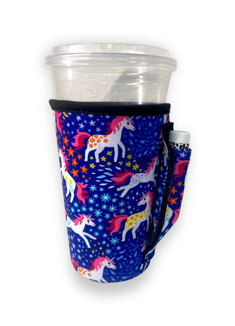 Unicorns 16oz PINT Glass / Medium Fountain Drinks and Hot Coffee Handlers™ - Drink Handlers