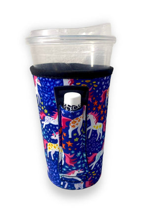 Unicorns 16oz PINT Glass / Medium Fountain Drinks and Hot Coffee Handlers™ - Drink Handlers