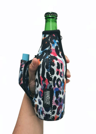 Watercolor Leopard 12oz Bottleneck Handler™ - Drink Handlers