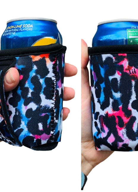 Watercolor Leopard 12oz Regular Can Handler™ - Drink Handlers
