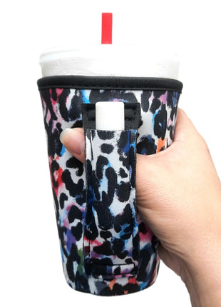 Watercolor Leopard 16oz Pint Glass / Tumbler / Tea / Grande Coffee / Medium Drinks Handler™ - Drink Handlers