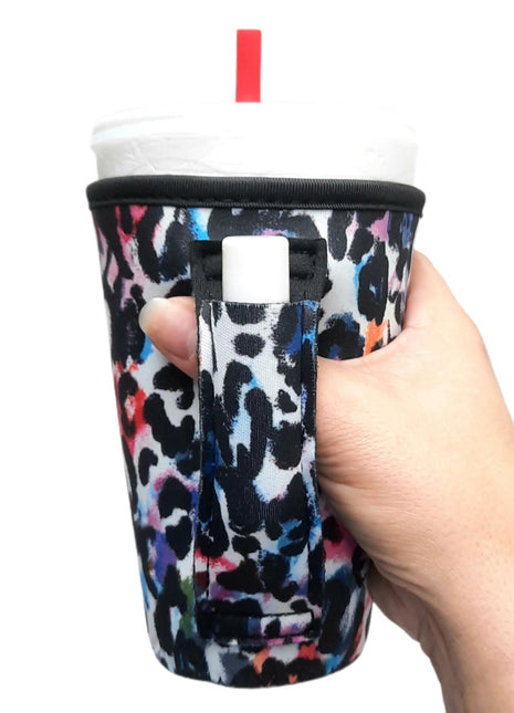 Watercolor Leopard 16oz Pint Glass / Tumbler / Tea / Grande Coffee / Medium Drinks Handler™ - Drink Handlers