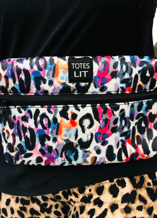 Watercolor Leopard Fanny Packin' Tote - Drink Handlers