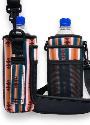 Western Aztec 30-40oz Tumbler Handler™ With Carrying Strap - Drink Handlers