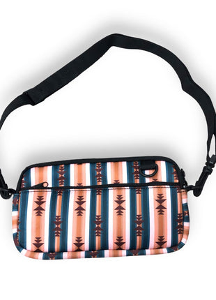 Western Aztec Cross Body Purse - Drink Handlers