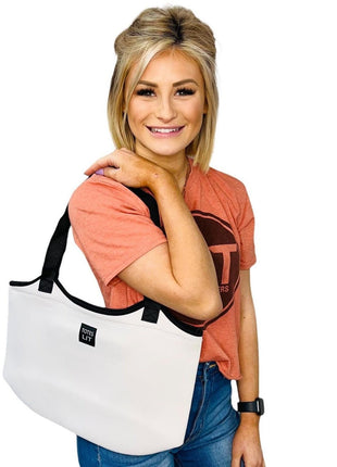 White Neoprene Tote - Drink Handlers