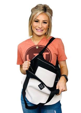 White Neoprene Tote - Drink Handlers