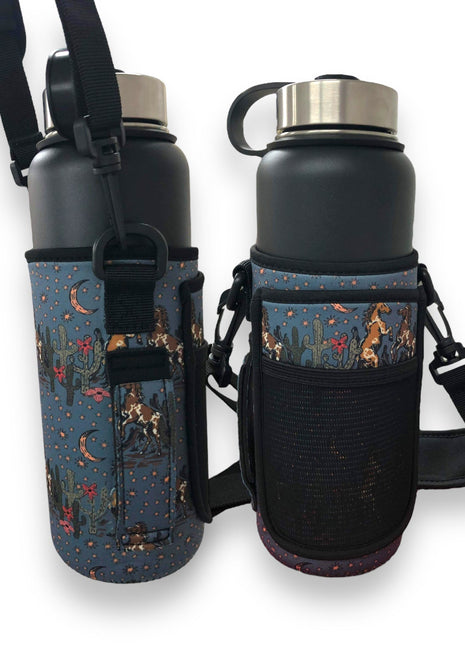 Wild Horses 30-40oz Tumbler Handler™ With Carrying Strap - Drink Handlers
