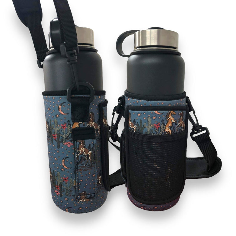 Wild Horses 30-40oz Tumbler Handler™ With Carrying Strap - Drink Handlers