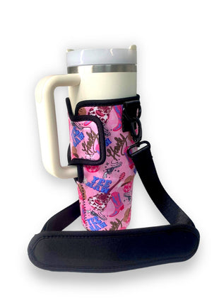 Yeehaw 25-35oz Tumbler With Handle Sleeve - Drink Handlers
