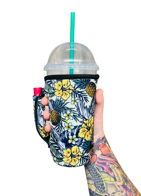 Yellow Isle 20oz Large Coffee / Tea / Tumbler Handler™ - Drink Handlers