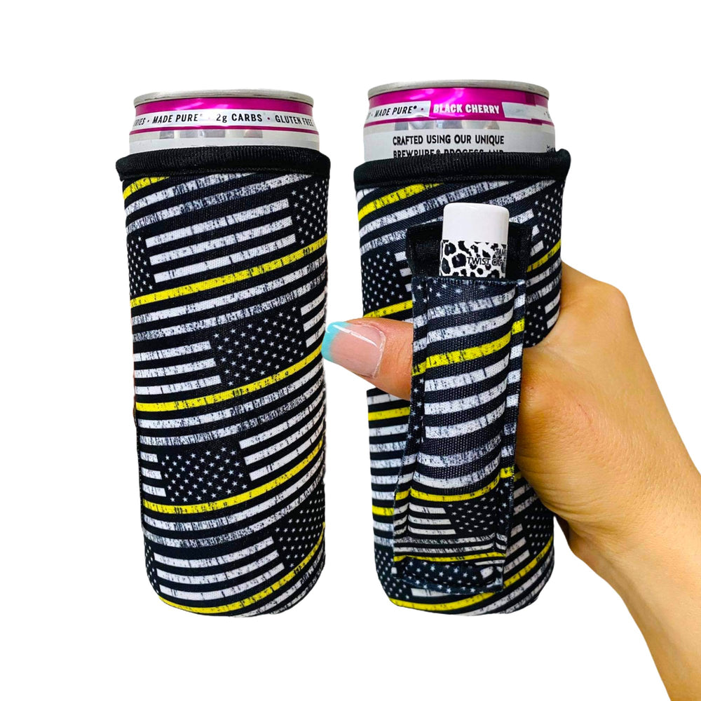 Yellow Line 12oz Slim Can Handler™ - Drink Handlers