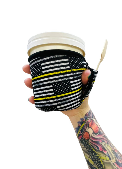 Yellow Line Pint Size Ice Cream Handler™ - Drink Handlers