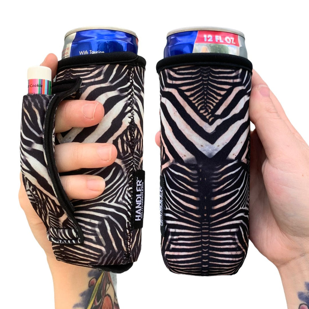 Zebra 12oz Slim Can Handler™ - Drink Handlers