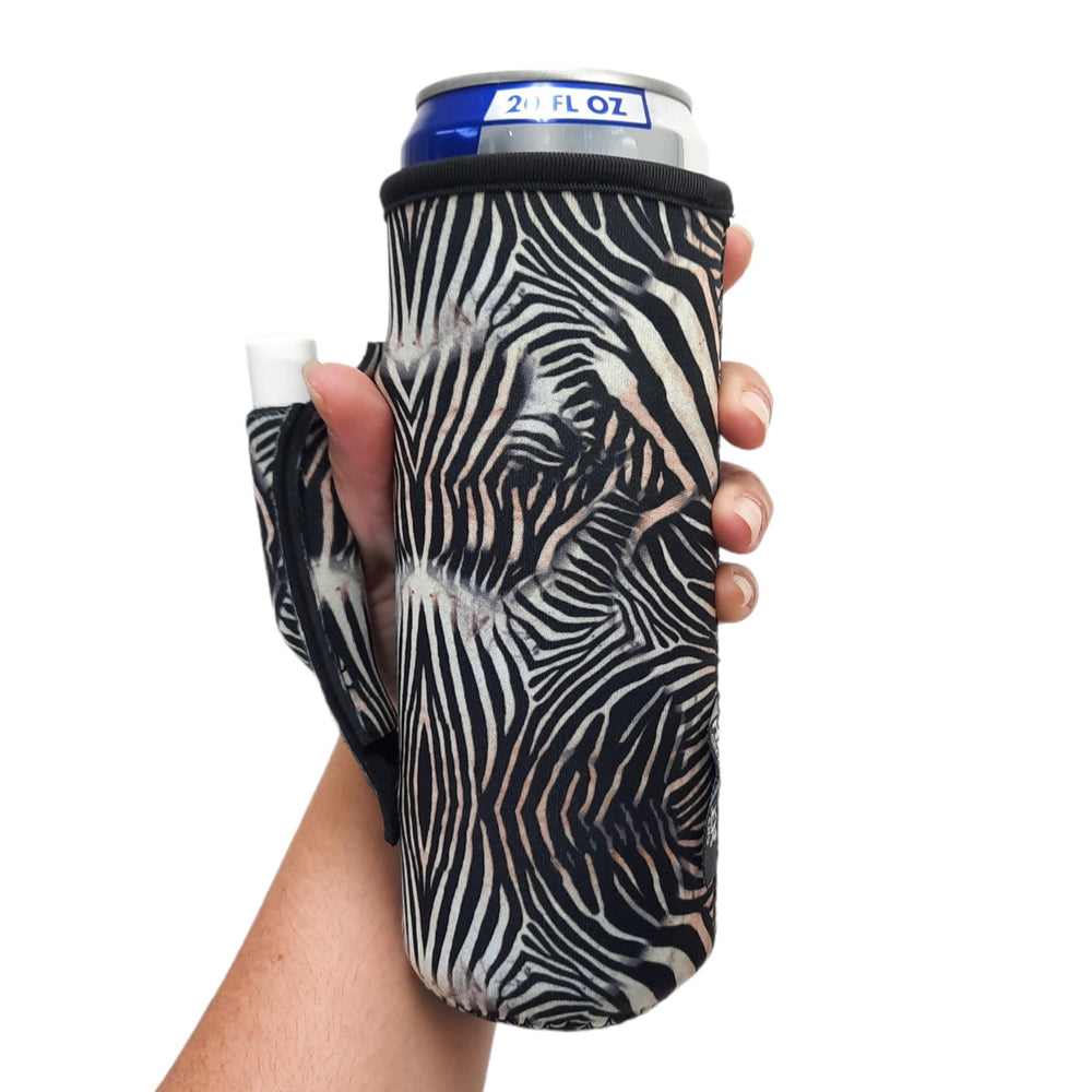 Zebra 16-24oz Water Bottle / Tallboy Can Handler™ - Drink Handlers