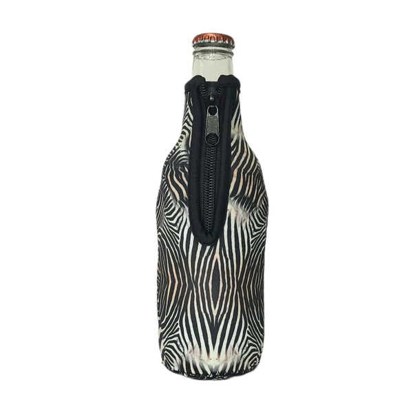 Zebra Bottleneck Sleeve - Drink Handlers